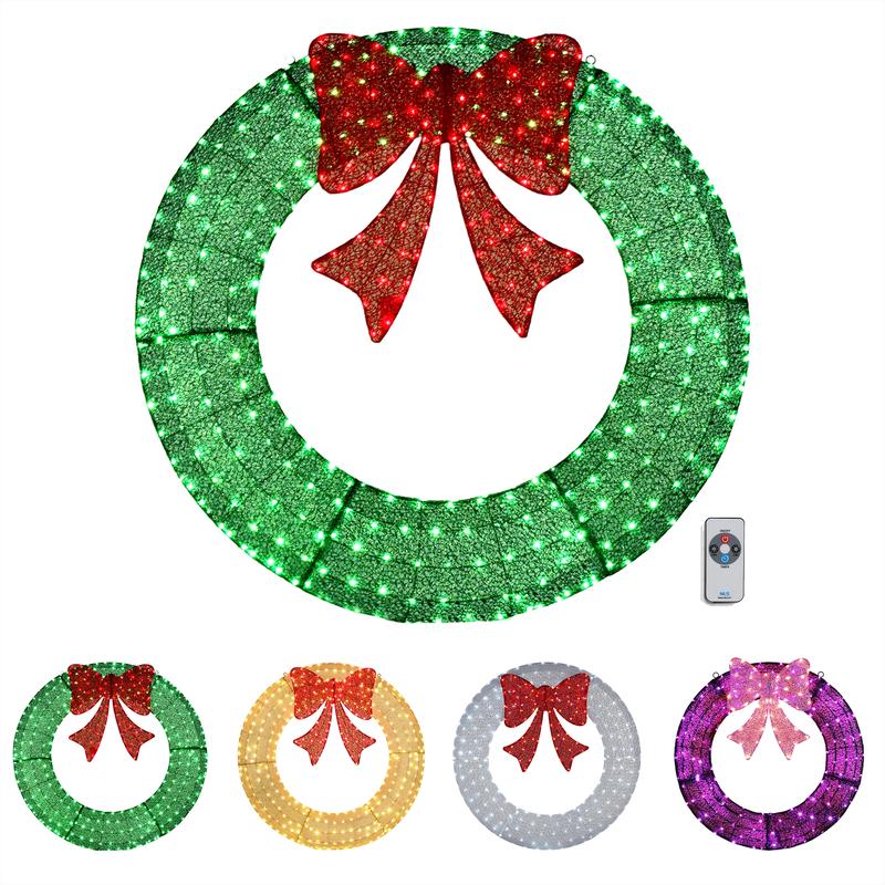 Bright Outdoor Festive Wreath