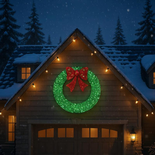 Bright Outdoor Festive Wreath