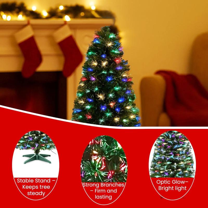 Colorful Fiber Optic Xmas Tree