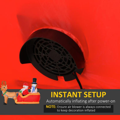 Christmas Santa Reindeer Inflatable