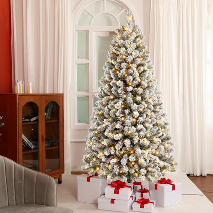 Flocked Radiance Holiday Tree