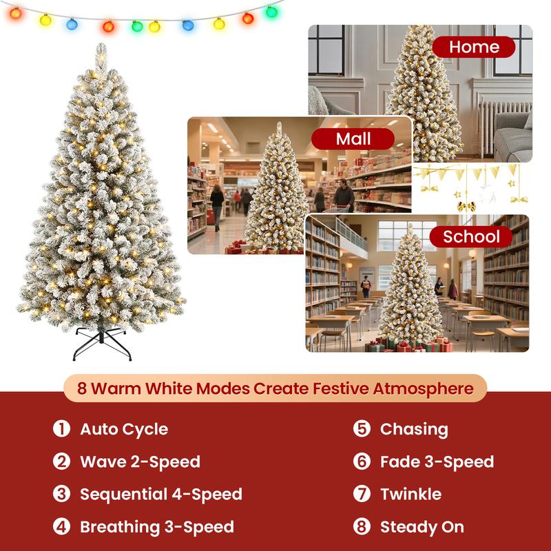 Flocked Radiance Holiday Tree