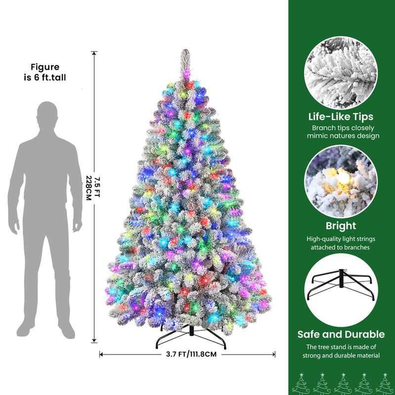 Flocked Radiance Holiday Tree
