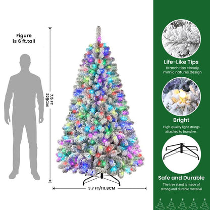 Flocked Radiance Holiday Tree