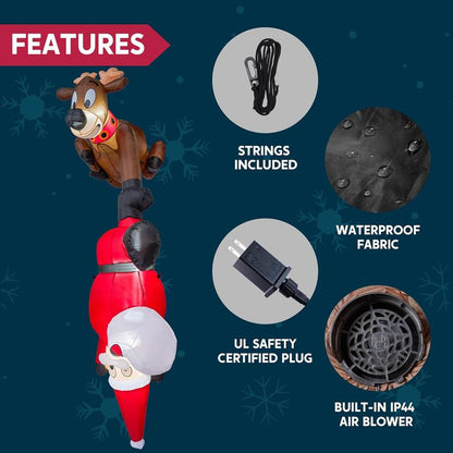 LED Reindeer Christmas Inflatable