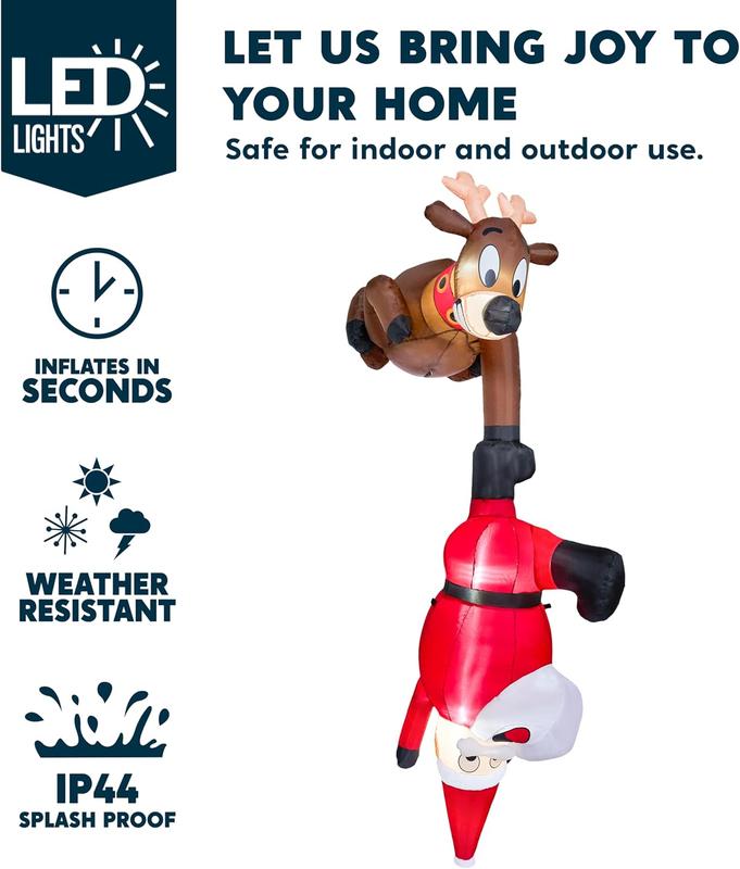 LED Reindeer Christmas Inflatable