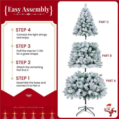 Snowfall Flocked Holiday Tree