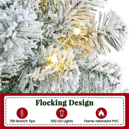 Snowfall Flocked Holiday Tree