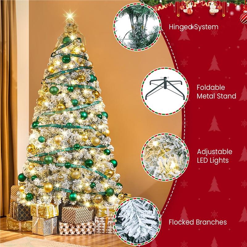 Snowfall Flocked Holiday Tree