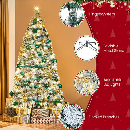 Snowfall Flocked Holiday Tree