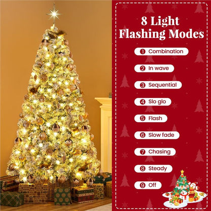 Snowfall Flocked Holiday Tree