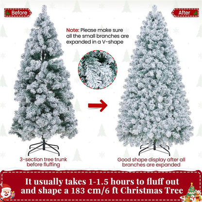 Snowfall Flocked Holiday Tree